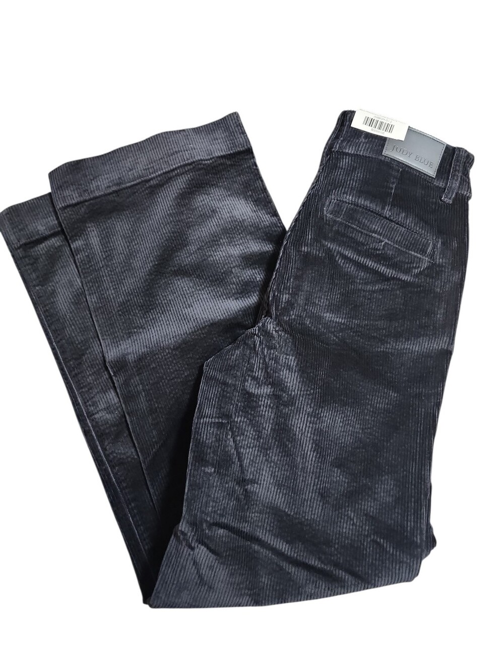 Judy Blue Black Corduroy Wide Leg Highwaist Pant Size 3/26 Nwt